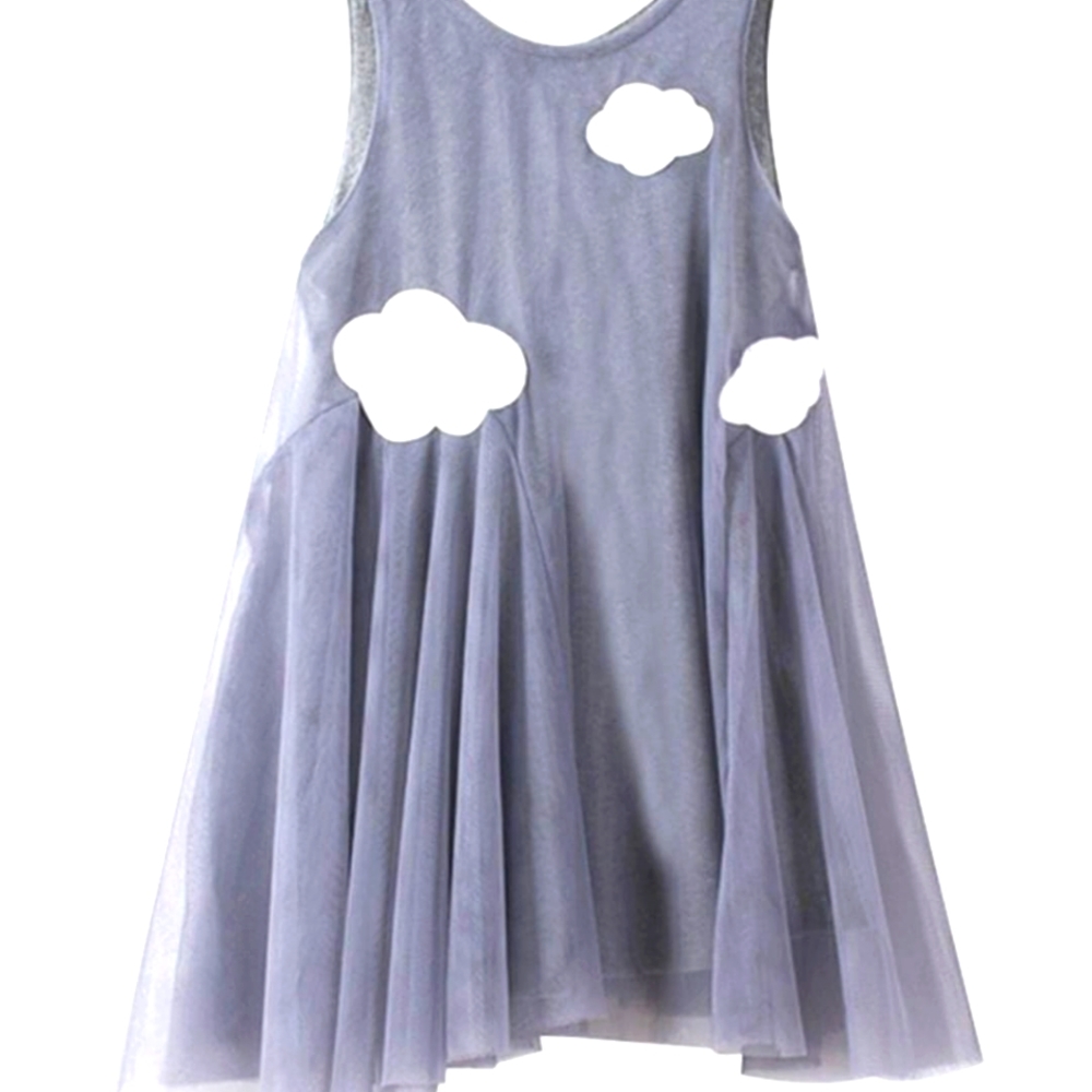 Gray Cloud Tank Dress
